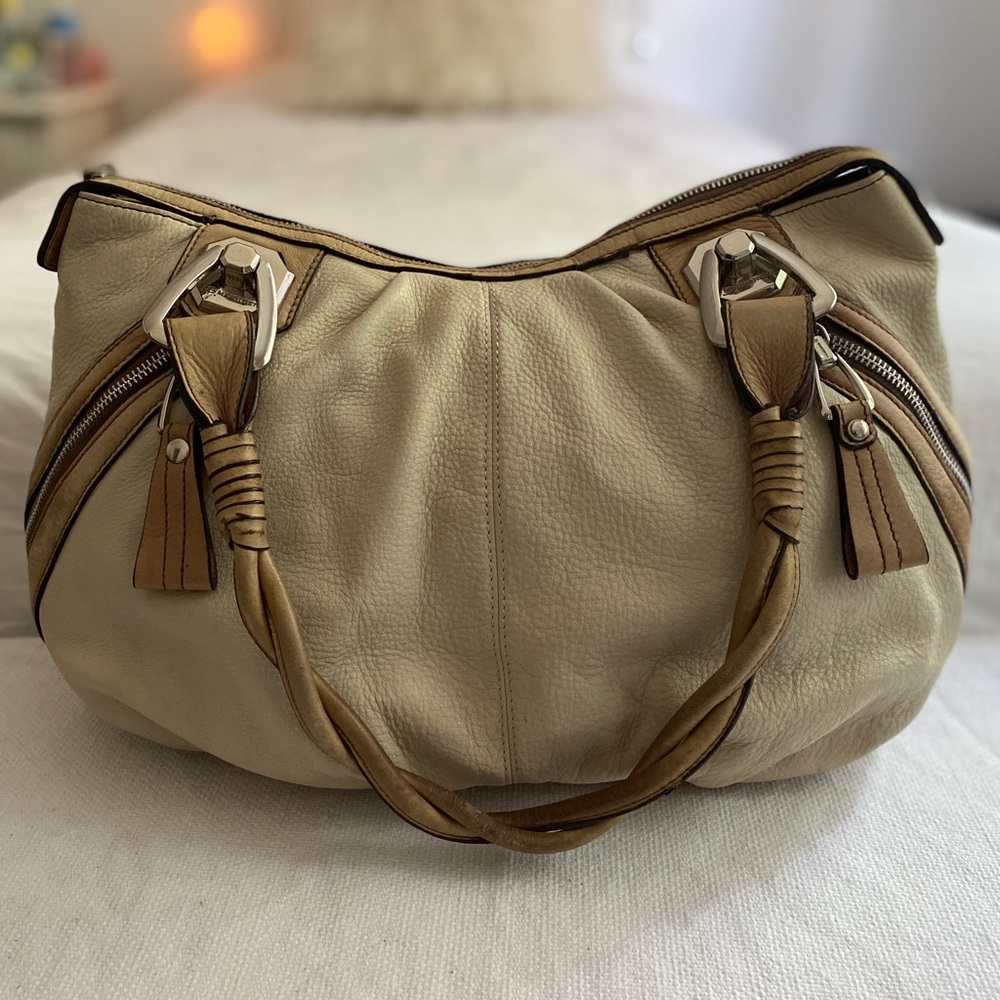 Large Leather B. Makowsky Handbag